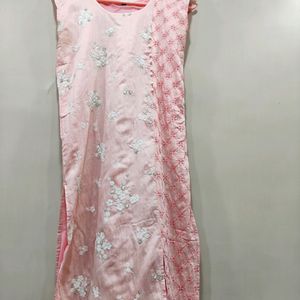 Baby Pink Kurti With Palazzo