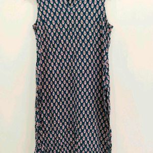 Libas Women Blue Kalamkari Print Kurta