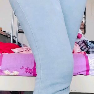 Gray Colour Skinny Jeans For Women