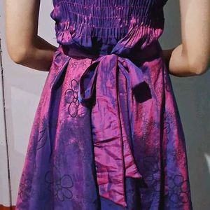 Cute Purple Mid Dress