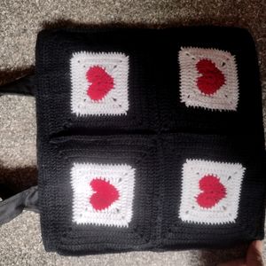 Crochet Heart Bag