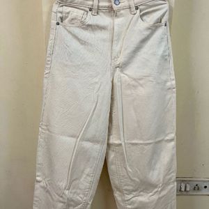 White Wide Leg Jeans