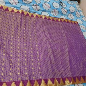 Purple Silk Saree