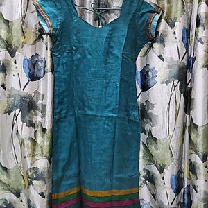 Rama Blue & Rani Pink Pure Cotton Stitched Suit