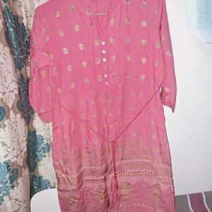 Pink Kurta Good Condition Like New