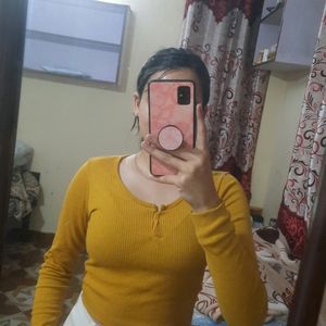 Yellow Crop Top