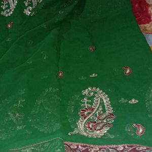 Silk Saree & Blouse -34 Size