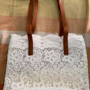 Must Have ❗️White Lace College Bag New
