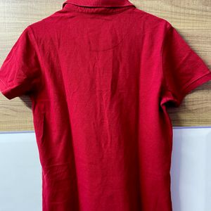 Red Coloured Polo Tshirt