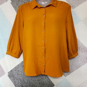 Women Casual Shirts- Mustard