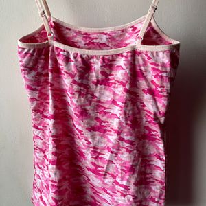 Women’s Pink Slip/Spaghetti/Camisole with Bra