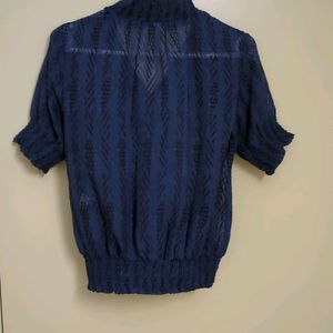 Kazo Dark Blue Top - Xs