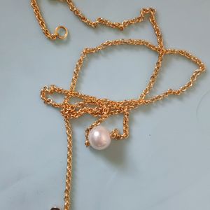 Golden Chain With Pearl Locket