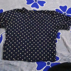 Polka Dot Top For Girls