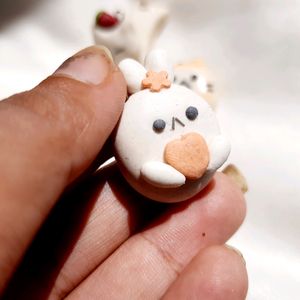 Bunny Clay Charm