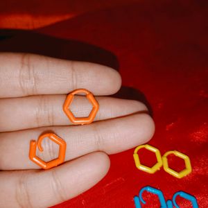 Aesthetic Plastic Earring (Combo Of 3)