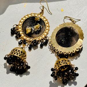 Black Resin Jhumka