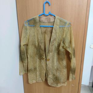 Golden Netted Blazer