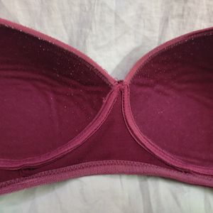 Maroon Padded Bra