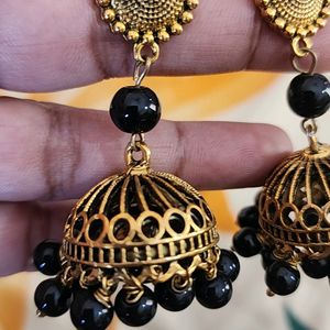 Oxidized Jhumkas