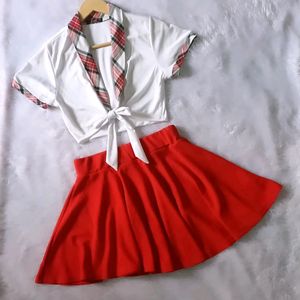 Red Funky Coord Set