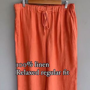 Linen Relaxed Regular Fit Pants