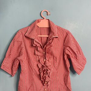 Red Gingham Top