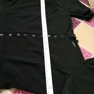 Black Skelter Midi Buttoned Dress/Bust 32,34