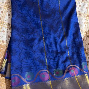 Art Silk Saree With Readymade Blouse