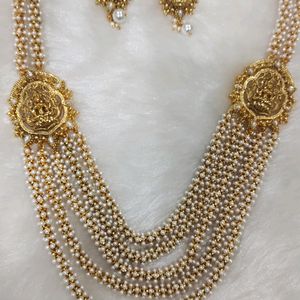 5 Layered South Gold Polish Necklace Set