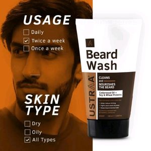 USTRAA Woody Beard Wash (100 ml)