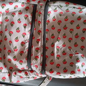 MultiZip Diaper Bag With Multiple Sections