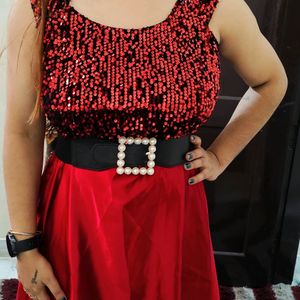 Beautiful Red Party Wear Dress