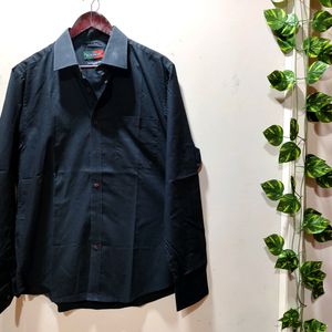 Peter England Black Formal Shirt