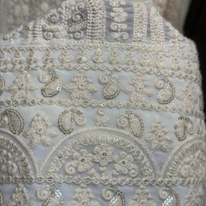 KTT Designer Embroidered Chikankari Anarkali