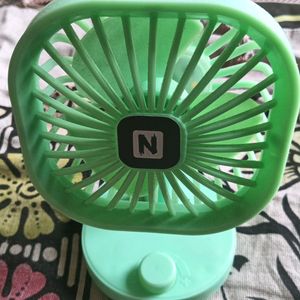 Cute Mini Rechargeable Fan With Light