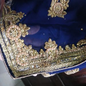 Blue Dimond Saree With Blouse