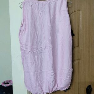 Baby Pink Sleeveless Top  Daily Wear