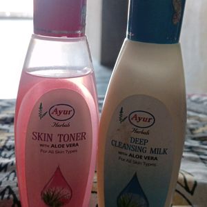 Ayur Skin Toner, Cleanser And Eyeliner