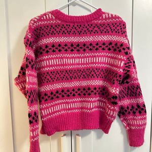 Multicoloured Rose Pink Sweater