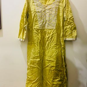 Lemon Color Kurti