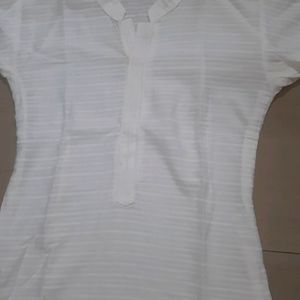 pure white cotton kurta