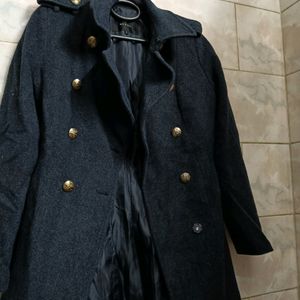 Navy Blue Coat Long For Women