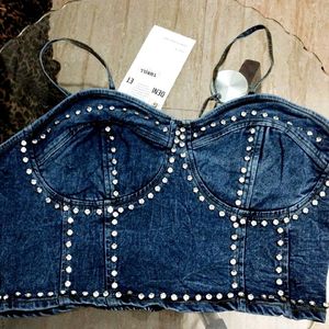 Denim Corset