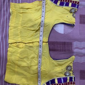 Yellow/Purple Exclusive Wedding Saree