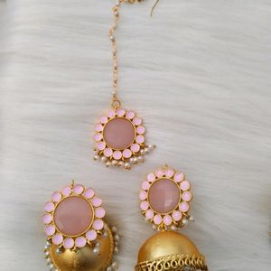 Brass Jhumka Maangtika Set(Pick Any 1)