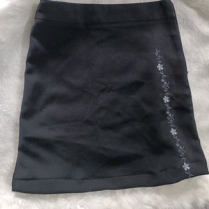 A-line Black Skirt