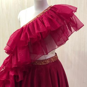 Red Lehega Choli