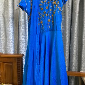 New Gown With Pants And Shawl