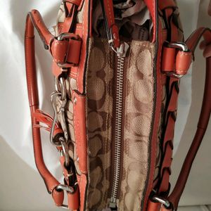 Coach Canvas and Leather Hampton Tote Bag